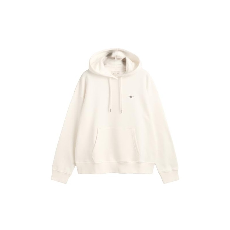 GANT Women's Shield Hoodie, Eggshell