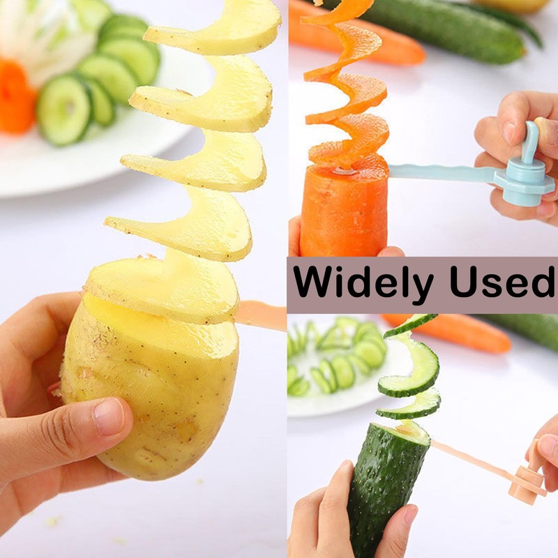3 PCS Potato Spiral Cutter, Vegetable Spiralizer, Spiral Cutter, Kitchen