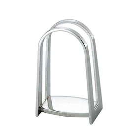 Sanho Industrial Tabletop Supplies Silver 7×4×H11cm Royal Napkin Stand B 03331011
