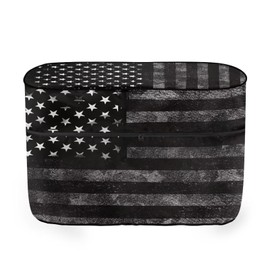 Whosucclay American Flag RV Propane Tank Cover - Double 40LB Camper Tank Protector with Sun Protection and Zipper Closure