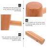 Luxshiny Meat Mallet Mini Wooden Hammer Mallet Pounding Meat Tenderizer
