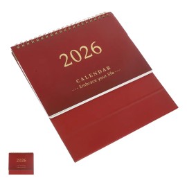 Minicalendario De Escritorio 2026, Planificador Mensual Con