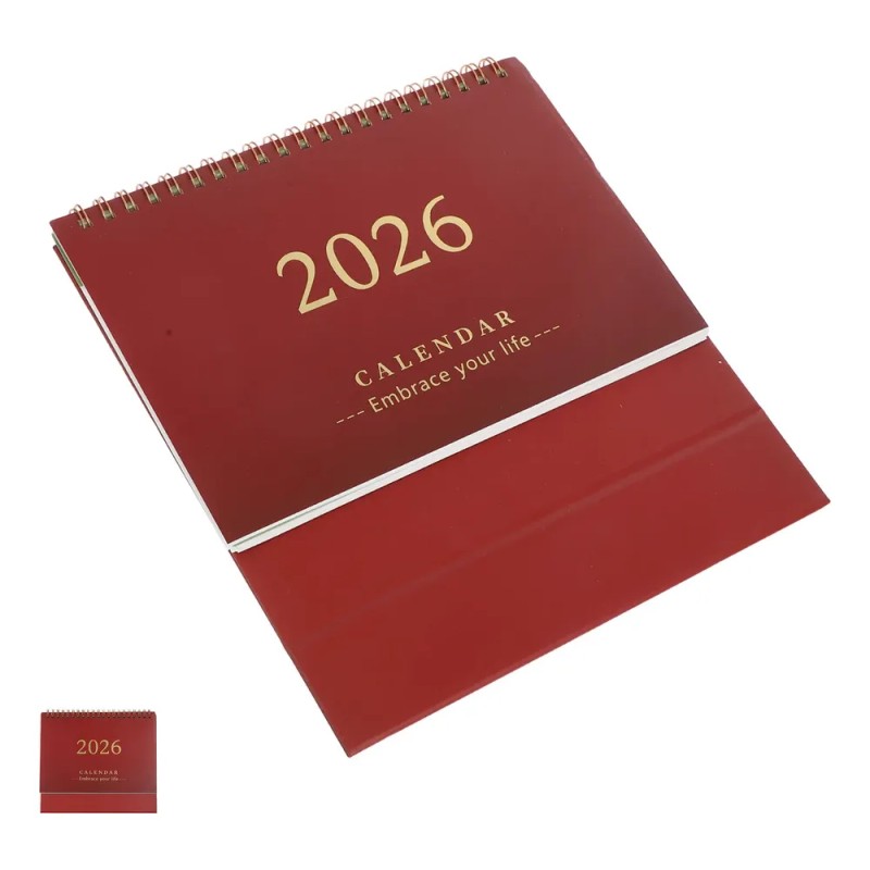 Minicalendario De Escritorio 2026, Planificador Mensual Con