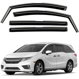 Window Deflectors Smoke Tinted in-Channel Side Window Vent Visor Deflectors Rain Guards Compatible with Odyssey 2018-2025 - 4pcs. GW0851