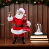 Kurt Adler 10.5-inch Coca-Cola Santa Holding Two Six Packs Table