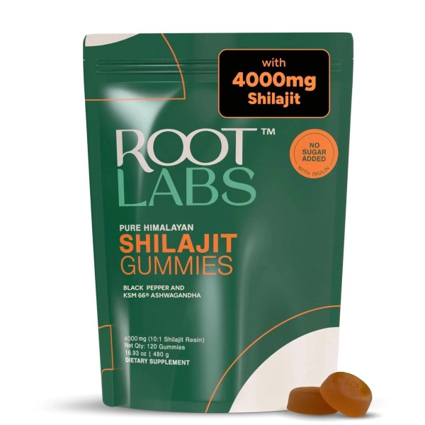 Root Labs 4000 mg Pure Himalayan Shilajit Gummies I No