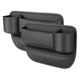 Organizador Para Rellenar Huecos En El Coche, Caja De Almacenamiento Ajustable Para El Asiento Del Coche Con Portavasos Y Orificio Para Cable de...   