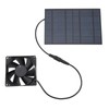 Solar Panel Fan Reduce Temperature Humidity IPX7 Waterproof Solar Powered