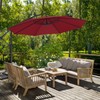 ABCCANOPY 9FT Cantilever Patio Umbrella with base included, 360° Rotation