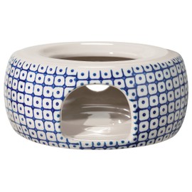 Bloomingville Carla Lapis Tea Warmer Vintage Retro Tea Warmer Diameter 14.5 cm Lapis Blue Ceramic
