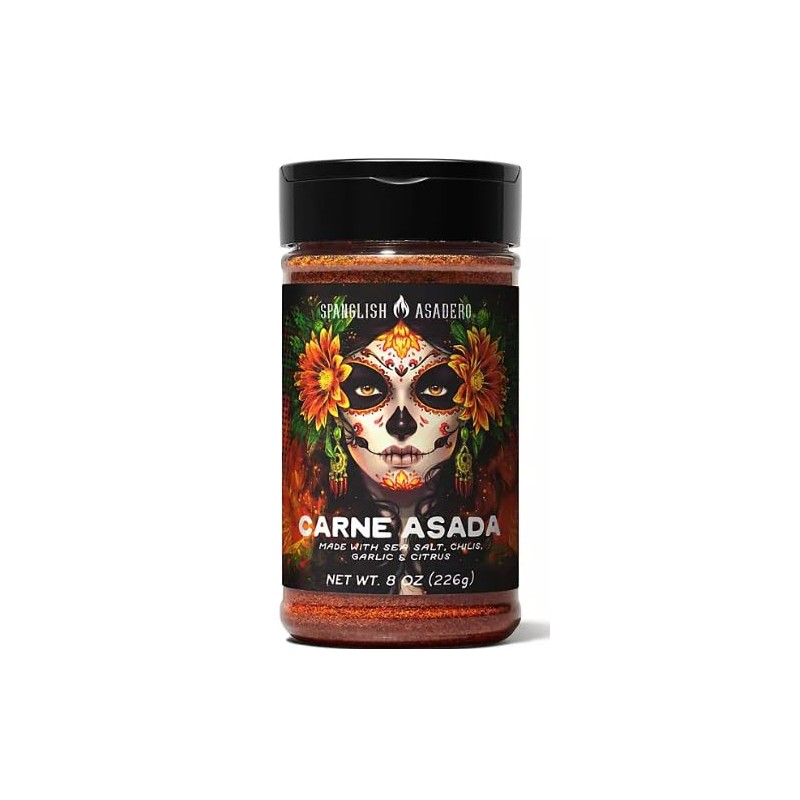 Spaglish Asadero Carne Asada Seasoning, 8 oz/2pack, Blend of Spices,