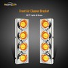Partsam Trailer Truck Front Air Cleaner Light Bar Bracket Lights