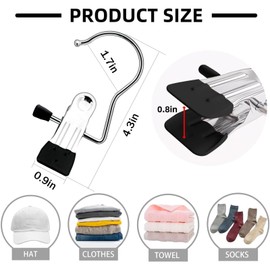 12PCS Clothes Pins, Hanging Clips, Hanger Clips, Hanger Hooks, Stainless Steel Portable Travel Hanging Hooks for Jeans, Hats, Boots, Towels (Pink)