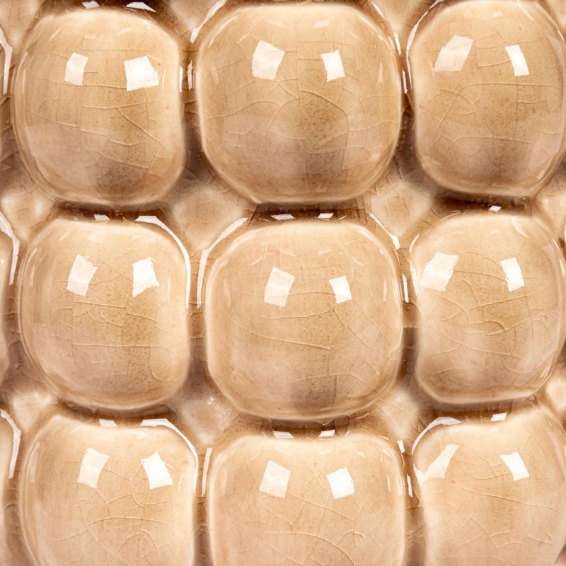 Creative Co-Op 6 Inches Round Stoneware Raised Dots, Holds 4