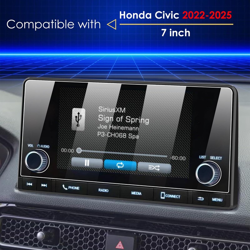 Simpeak 2-Pack 9H Screen Protector Compatible with Honda Civic 2025