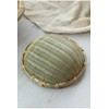 Handwoven Bamboo Sieve Basket, 17cm x 6cm, Natural