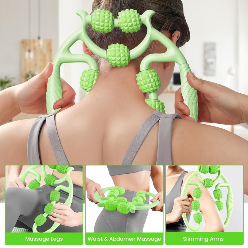 HYran Massage Roller, Massage Roller Legs, Massage Roller with Handle