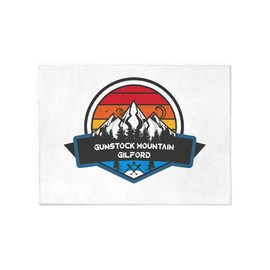 CafePress Gunstock Mountain Resort Gilford New Hampshire Decorative Area Rug, 7'x5' Throw Rug