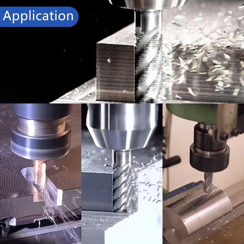 AYCHOLIZ 3/8" Carbide Roughing End Mill 4 Flute Square CNC