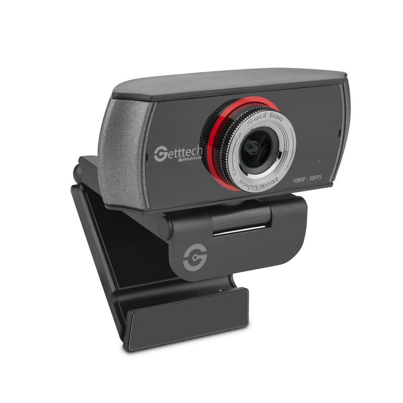 GETTTECH Camara Web para Streaming FHD 1080p 30FPS, Cancelación de