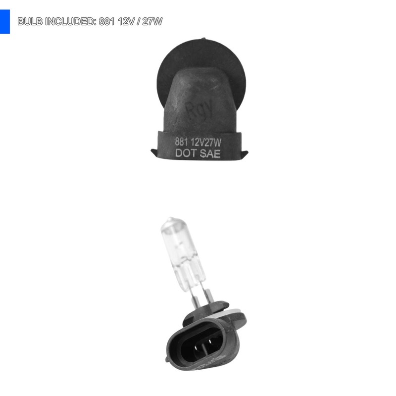 Spec-D Tuning Smoke Lens Fog Lights + 881 Bulbs Included