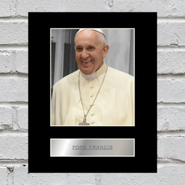 Pope Francis Mounted Photo Display
