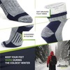 Alvada Merino Wool Hiking Socks Thermal Warm Crew Winter Boot
