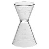 Double Jigger Measuring Cup, Clear Acrylic, 1.5oz/3oz Capacity