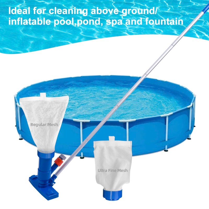 Sepetrel Upgraded Swimming Pool Spa Jet Vacuum Cleaner with Brush