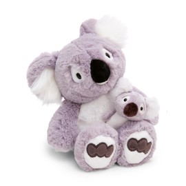 NICI Cuddly Toy Koala Barry 30 cm with Koala Baby 10 cm - Grey - Soft Plush Toy - Cute Plush Toy for Cuddling and Playing, for Children and Adults, Great Gift Idea - 61717