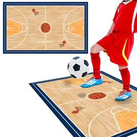 WTZWYFWJ Football Mat, 60 x 90 cm Football Training Mat, Blue Football Step Training Mat, Non-Slip Football Mat Training, Football Mat, Ball Control, Football Practice Equipment for Teenagers