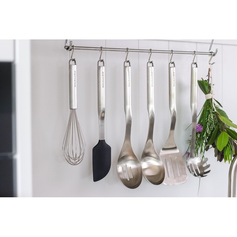 KitchenAid Premium Stainless Steel Scraping Spatula, Cooking Kitchen Utensil -