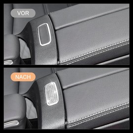 BLINGOOSE Bling Accessories for Mercedes W177 GLA CLA GLB A Class 2022 2021 2020 Glitter Armrest Box Switch Cover Car Interior Button Decoration Decor Sticker Metal Crystal