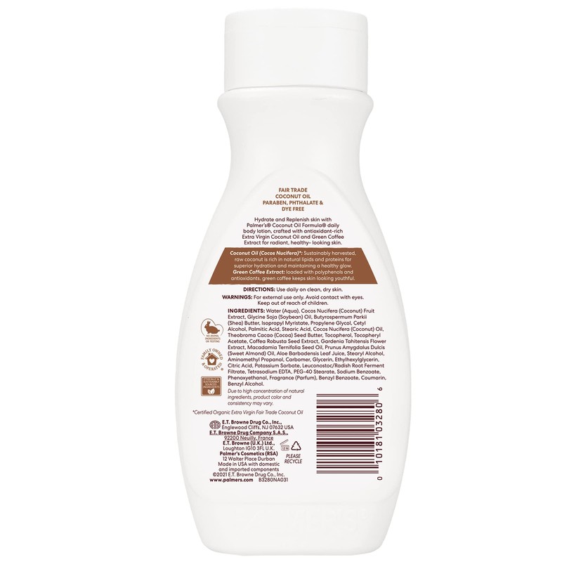 Palmer's Coconut Oil Formula Body Lotion for Dry Skin, Hand