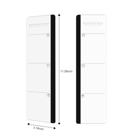 2pcs Office Desk Accessories Monitor Memo Board Computer Message Board Office Supplies for Women Men Computer Sticky Note Holder Home Desktop Message Office Decor (Function Monitor Memo Board)