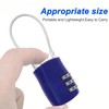 MEIRIYFA Combination Lock 3 Digit Cord Password Padlock Outdoor Waterproof