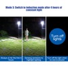 138 LEDs Motion Sensor Light Outdoor Waterproof Solar Wall Lamp