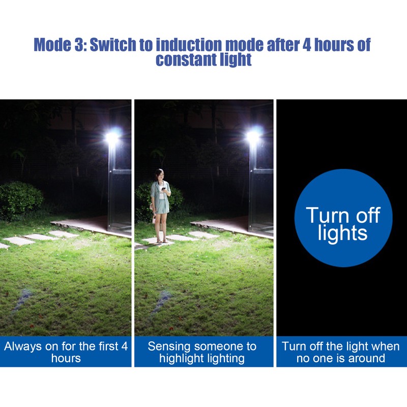 138 LEDs Motion Sensor Light Outdoor Waterproof Solar Wall Lamp
