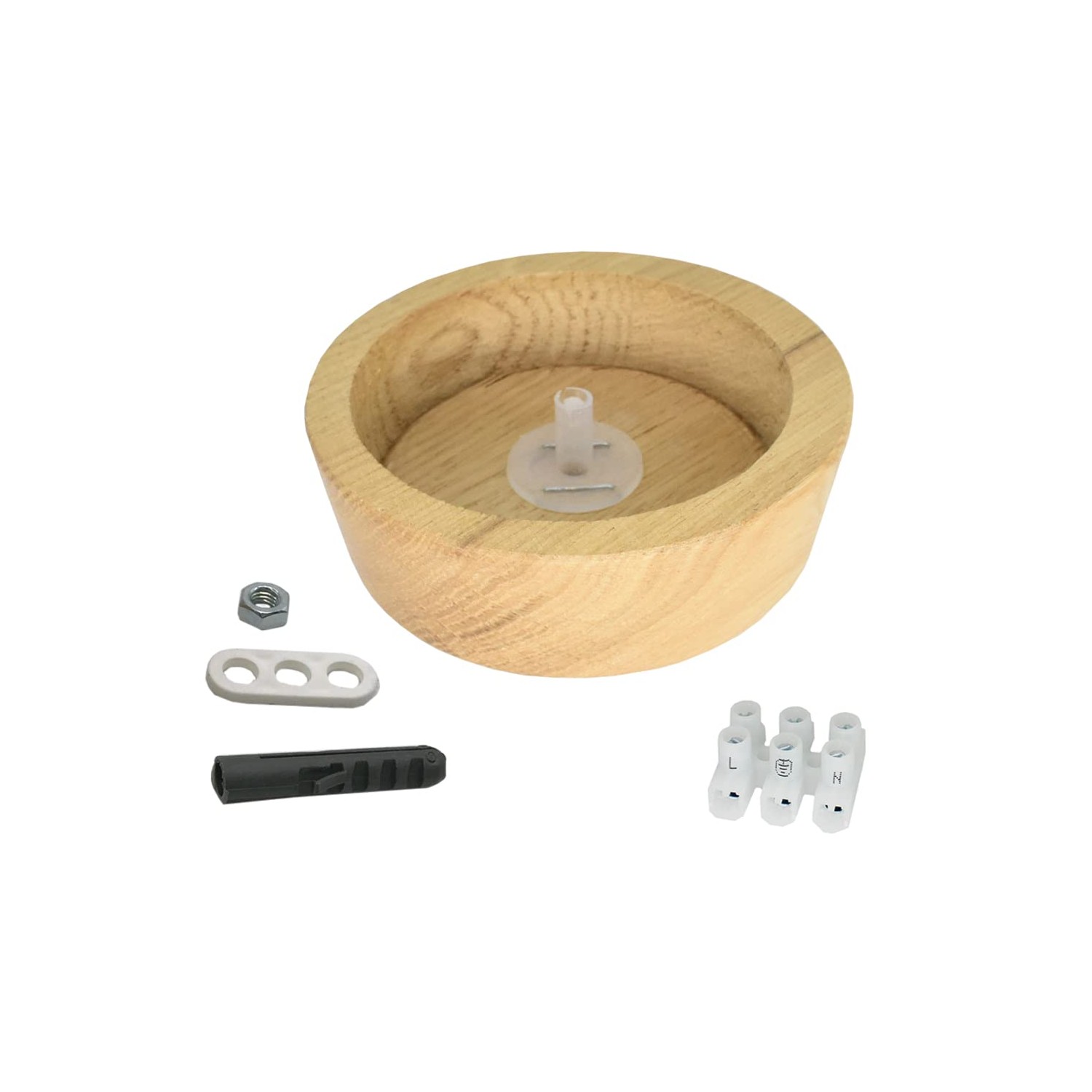 Wooden Junction Box 85 x 28 mm Made of Oak Wood with Accessories and ...
