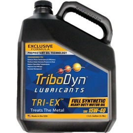 TriboDyn TRI-EX Full Diesel Synthetic 15W40 Oil (1 Gallon, 15W-40)