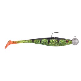 Spro Soft Bait with Jig Hook 10 cm 10 + 14 g Iris Popeye To-Go, Colour: UV Perch