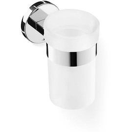 Zack 40098 Scala Wall Mounted Tumbler with Holder with High Gloss