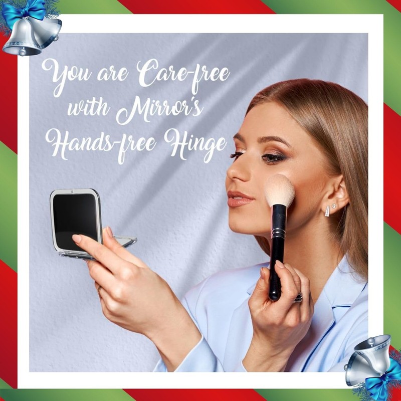 MIRRORVANA - Espejo de aumento pequeño compacto de 15 veces
