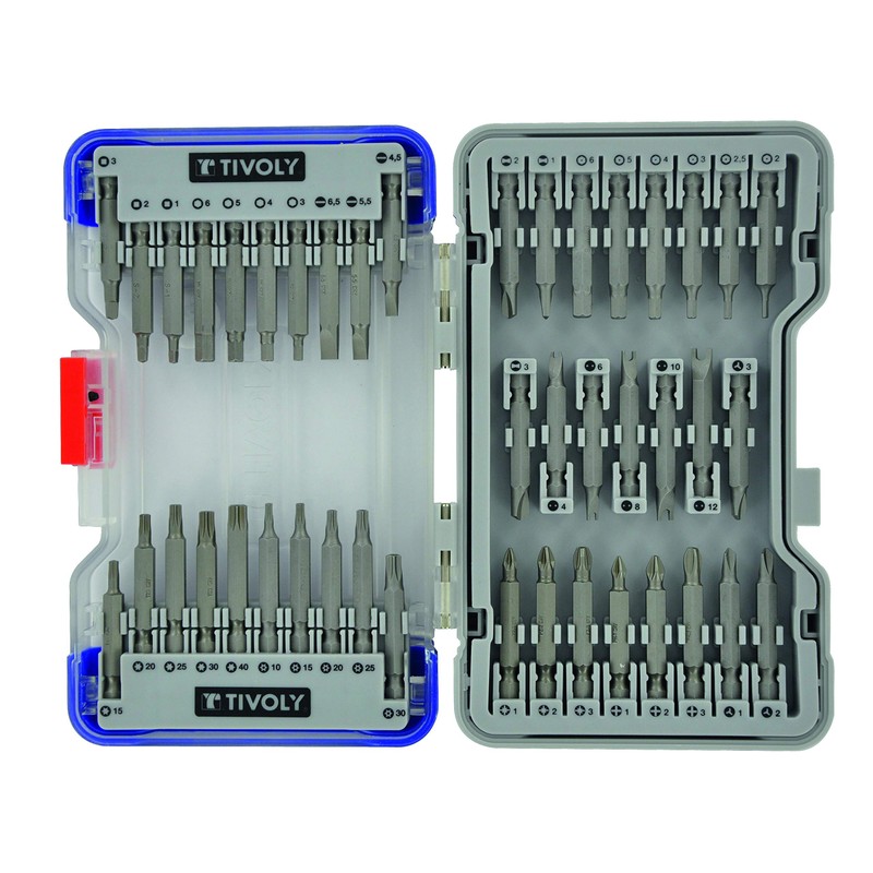 TIVOLY 11501570044 Set of 43 Long Screwdriver Bits, Not Concerned