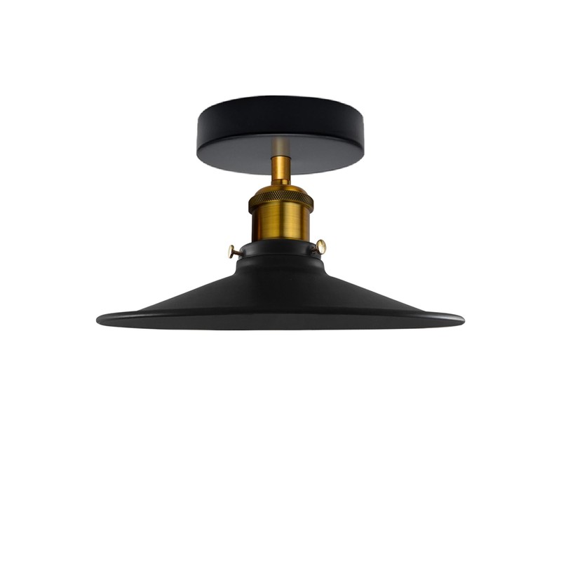 LEDSone Vintage Ceiling Light,Edison Flush Mounted Retro Style Metal Industrial