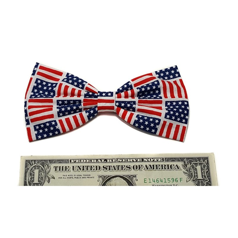 EmilyRose Couture Patriotic Hair Bow Collection (Alligator Clip, American Flags)