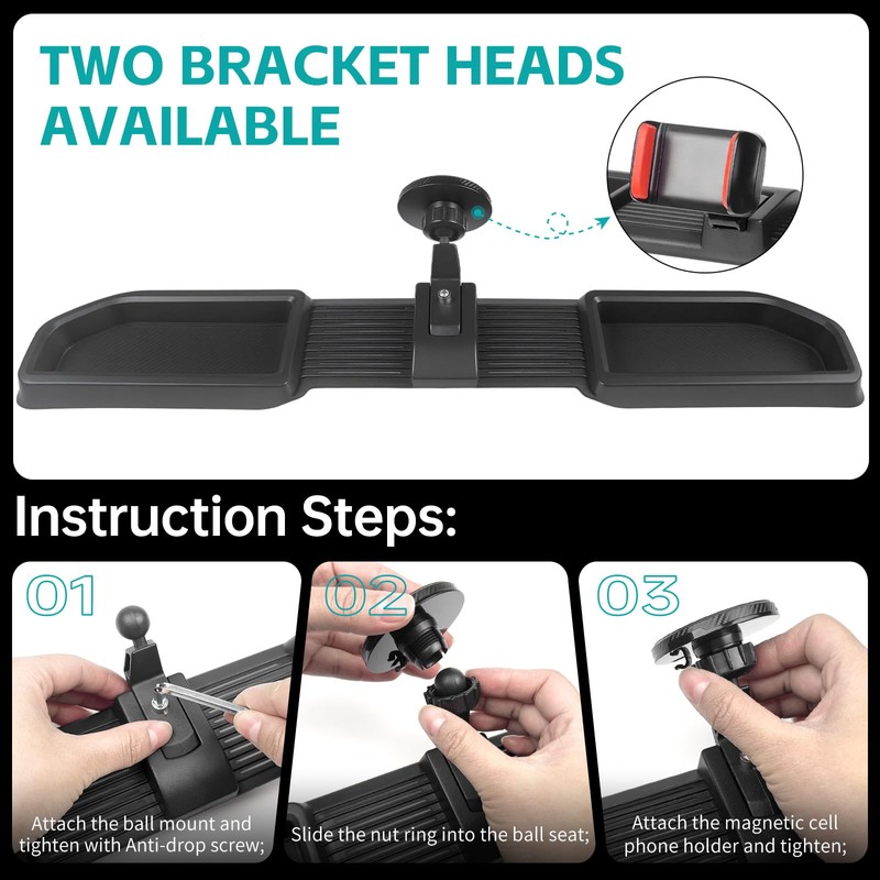 OUSUWO Magnetic Dash Phone Mount for 2024 2025 Jeep Wrangler