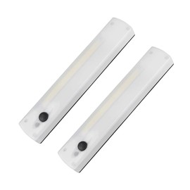 Vagocom LED Under Cabinet Light Wireless, Portable Battery Operated Powered Stick On Lamp with Adhesive Strip, Magnetic Base and Hanging Hole for Closet,Kitchen,Bookshelf,Bedroom,Wall(2 Pack)