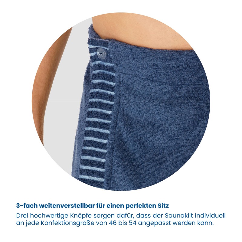 Schiesser Rome Sauna Kilt for Men Made of Absorbent Terry