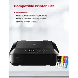 PGI-270XL CLI-271XL 5 Color Value Pack Replacement for Canon 270 271 PGI-270 CLI-271 XL Ink Cartridges for MG5720 MG5721 MG5722 MG6820 MG6821 MG6822 TS6020 TS5020 TS9020 Printer Ink (PGBK BK C M Y)
